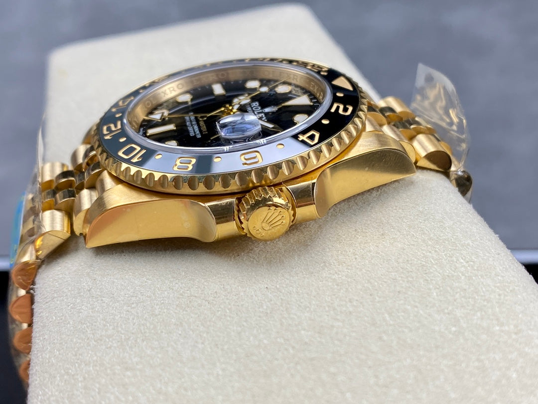 GMT-Master II 126718 GRNR Black/Gray Ceramic Clean Factory 1:1 Best Edition on YG Jubilee Bracelet DD3285 CHS V3