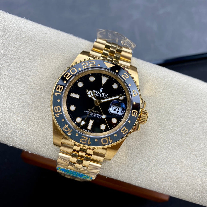 GMT-Master II 126718 GRNR Black/Gray Ceramic Clean Factory 1:1 Best Edition on YG Jubilee Bracelet DD3285 CHS V3