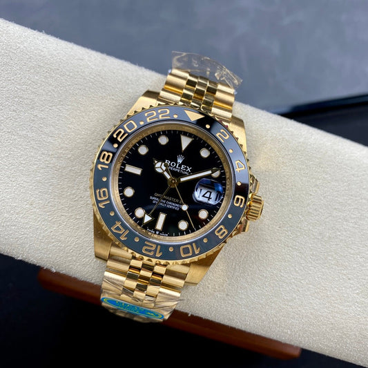 GMT-Master II 126718 GRNR Black/Gray Ceramic Clean Factory 1:1 Best Edition on YG Jubilee Bracelet DD3285 CHS V3