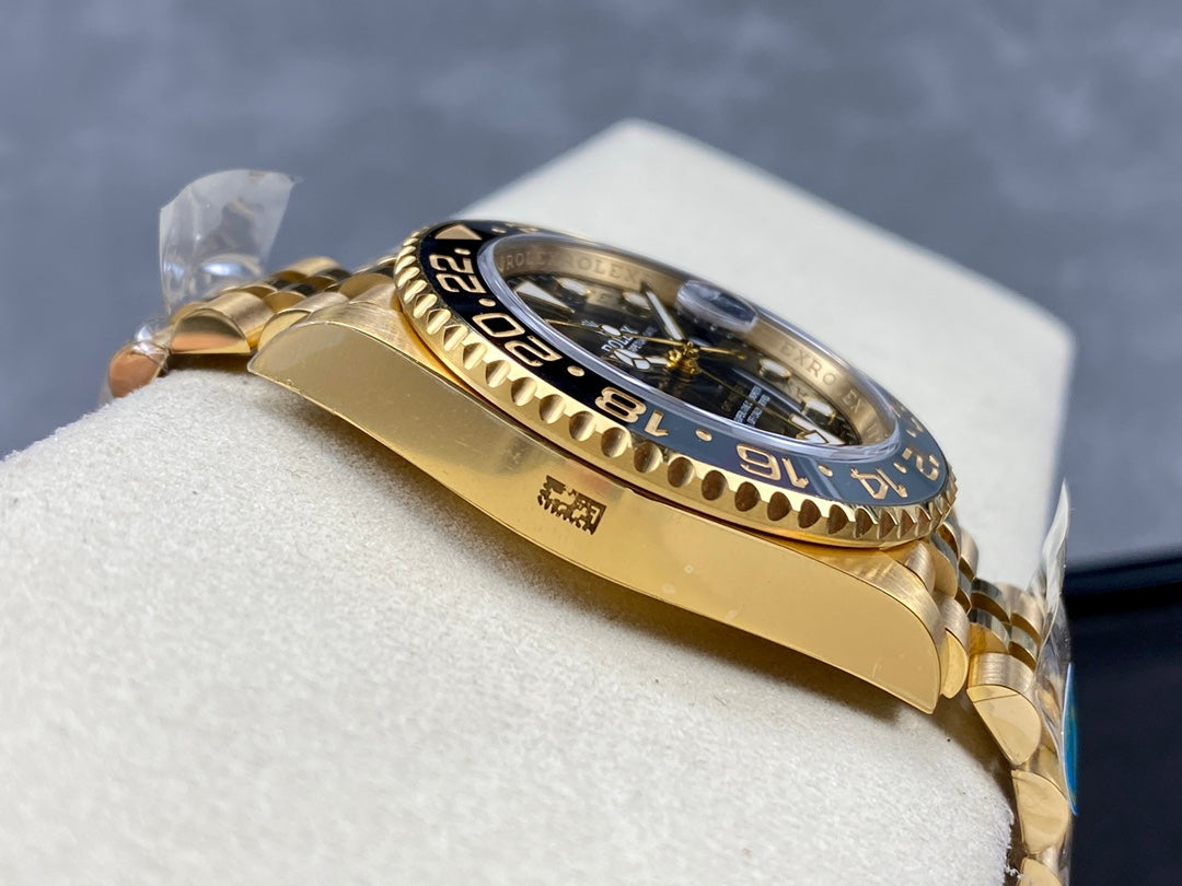 GMT-Master II 126718 GRNR Black/Gray Ceramic Clean Factory 1:1 Best Edition on YG Jubilee Bracelet DD3285 CHS V3