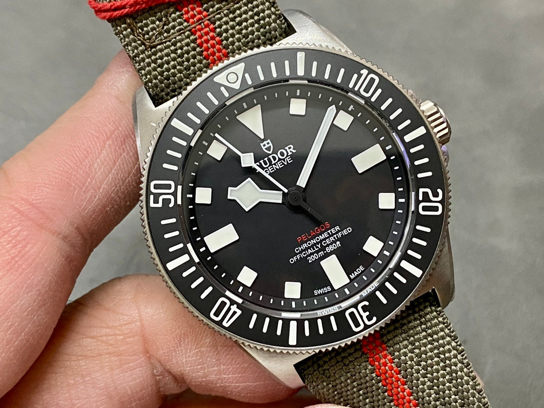 Pelagos FXD Titanium m25717n M+F 1:1 Best Edition Black Dial on Nylon Strap 8N24