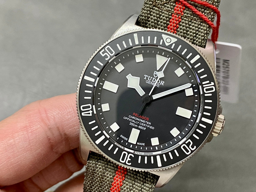 Pelagos FXD Titanium m25717n M+F 1:1 Best Edition Black Dial on Nylon Strap 8N24