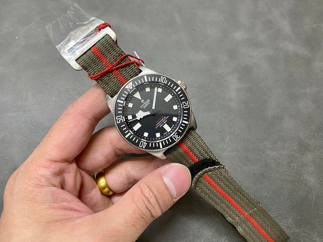 Pelagos FXD Titanium m25717n M+F 1:1 Best Edition Black Dial on Nylon Strap 8N24