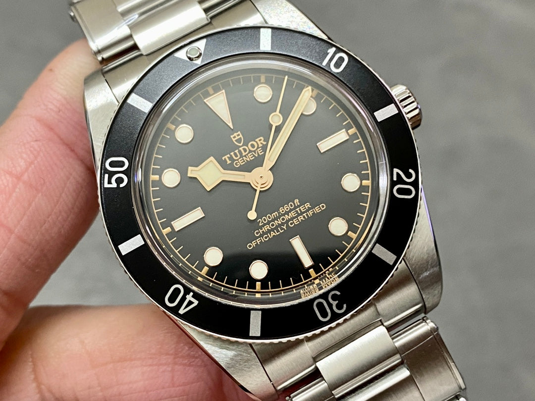 Heritage Black Bay 37mm SS ZF 1:1 Best Edition Black Dial on SS Bracelet A2824