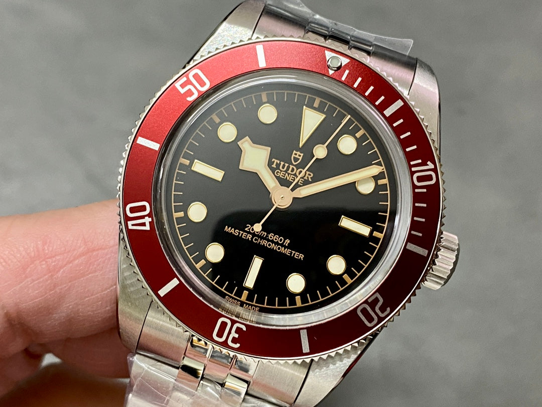 Heritage Black Bay Red Bezel ZF 1:1 Best Edition on SS Jubilee Bracelet A2824