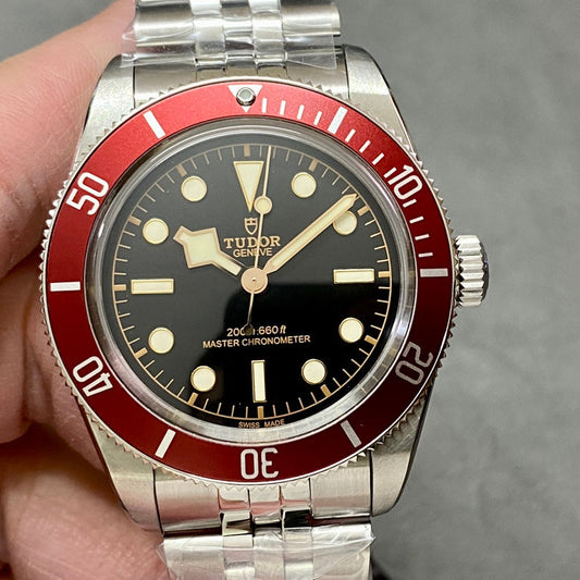 Heritage Black Bay Red Bezel ZF 1:1 Best Edition on SS Jubilee Bracelet A2824