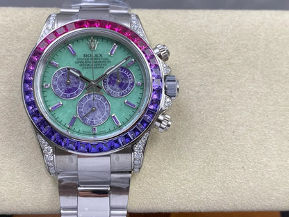 Daytona M126599SAVL Stainless Steel Case G1F 1:1 Best Edition Lepidolite Dial on Stainless Bracelet SA4130