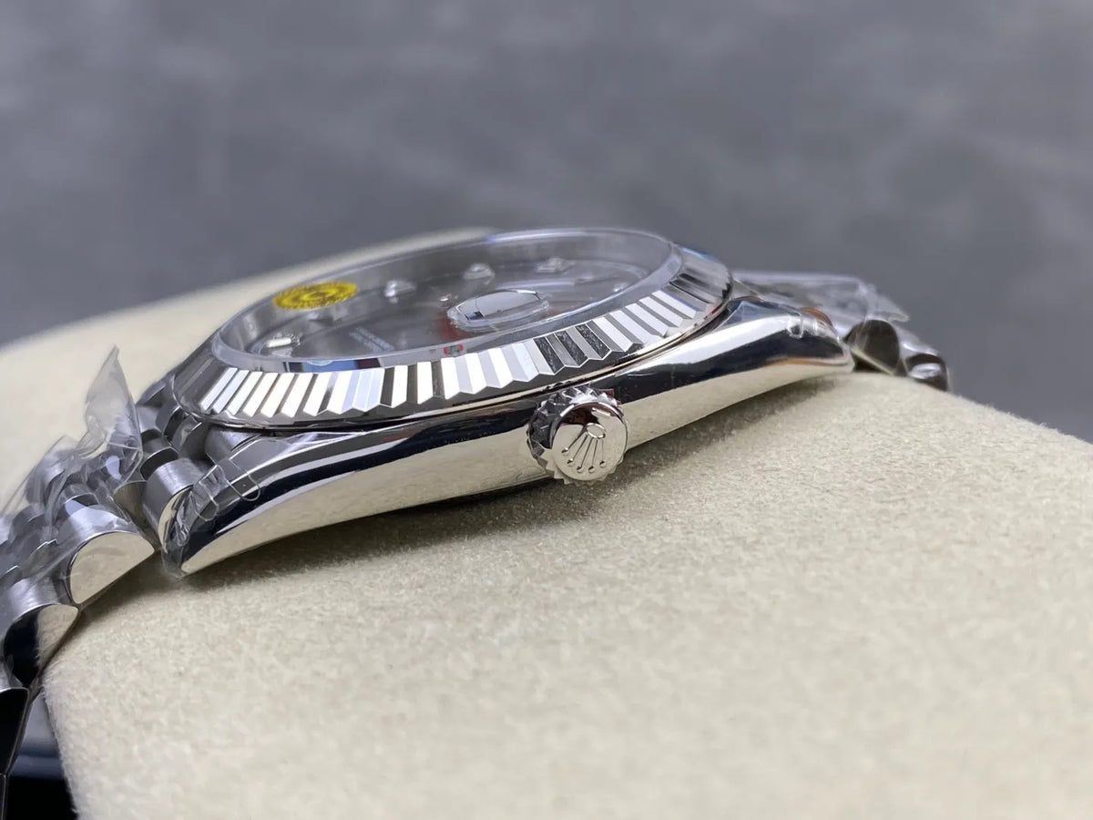 Datejust 41 126334 904L SS VSF 1:1 Best Edition Gray Diamond Dial on Jubilee Bracelet VS3235 V2s (Free Sprung) Weighted