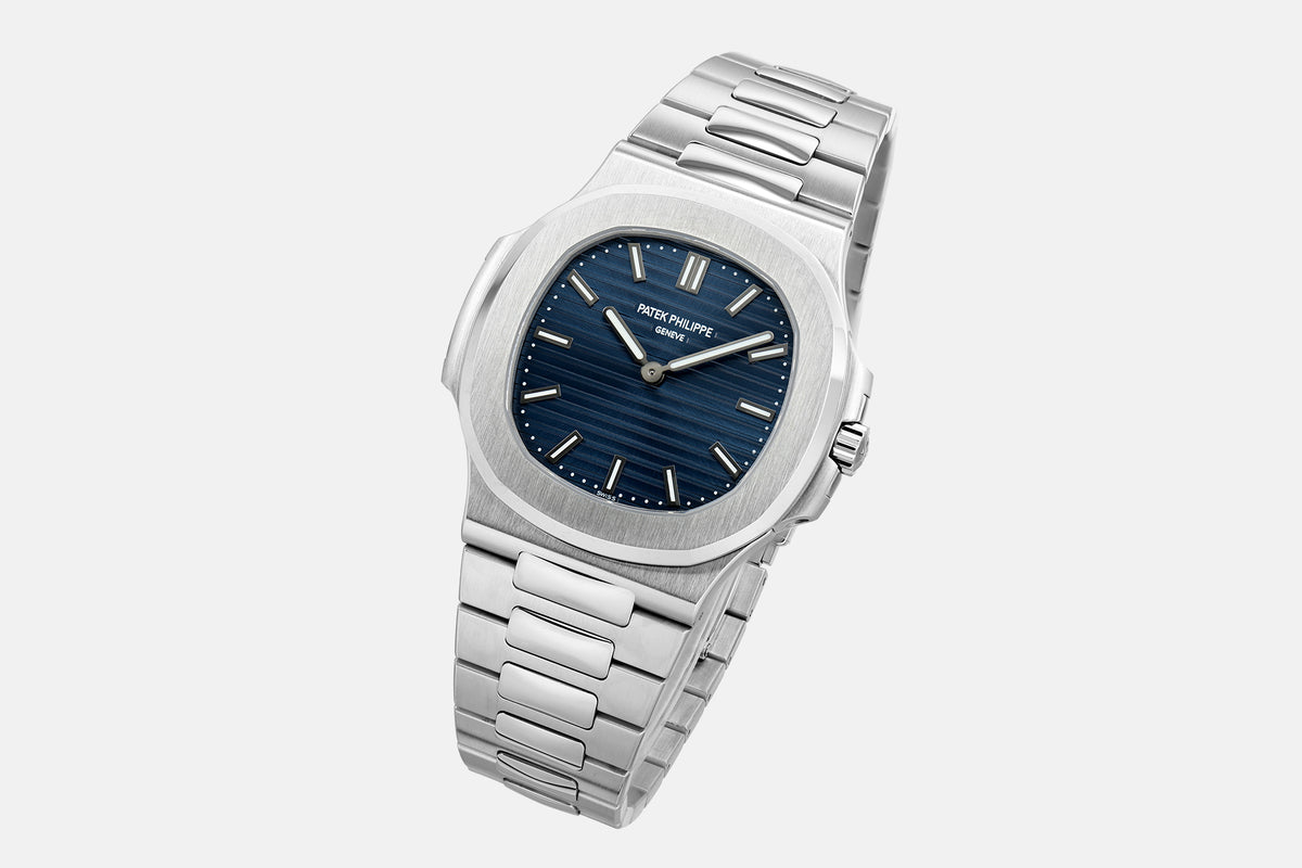 Nautilus 5810 SS PPF 1:1 Best Edition Blue Textured Dial on SS Bracelet SA240 Super Clone