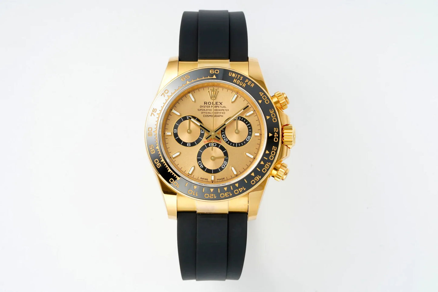 Daytona 126518 ERF Best Edition YG Dial on Oysterflex Strap JH4131 (Free Sprung)