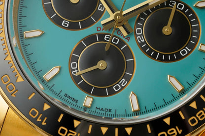 Daytona 126518 ERF Best Edition Turquoise Dial on Oysterflex Strap JH4131 (Free Sprung)
