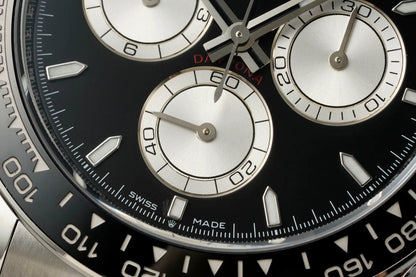 Daytona 126519 ERF Best Edition Black/Silver Dial on Oysterflex Strap JH4131 (Free Sprung)