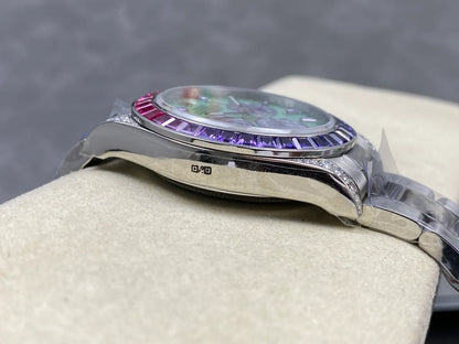 Daytona M126599SAVL Stainless Steel Case G1F 1:1 Best Edition Lepidolite Dial on Stainless Bracelet SA4130