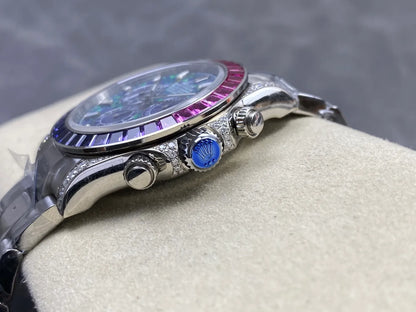 Daytona M126596SABV Stainless Steel Case G1F 1:1 Best Edition Chrysoprase Dial on Stainless Bracelet SA4130