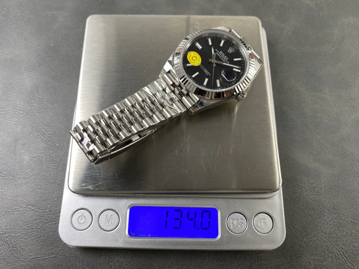 Datejust 41 126334 904L SS VSF 1:1 Best Edition Black Stick Dial on Jubilee Bracelet VS3235 V2s (Free Sprung) Weighted