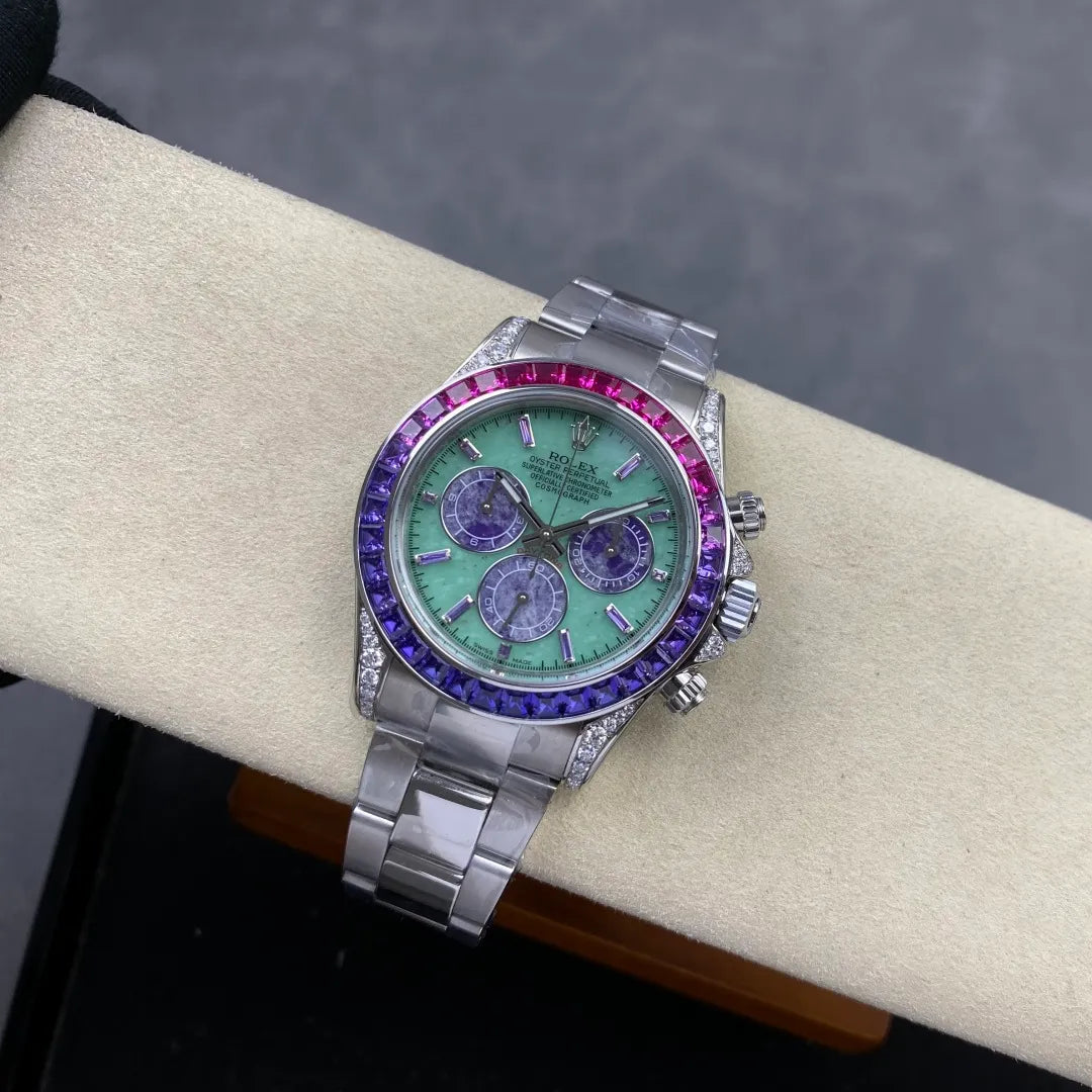 Daytona M126599SAVL Stainless Steel Case G1F 1:1 Best Edition Lepidolite Dial on Stainless Bracelet SA4130