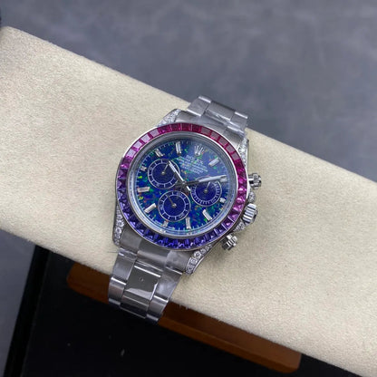 Daytona M126596SABV Stainless Steel Case G1F 1:1 Best Edition Chrysoprase Dial on Stainless Bracelet SA4130