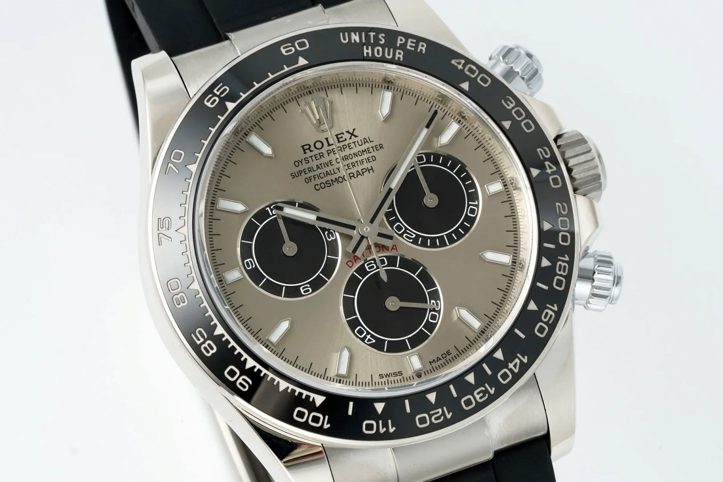 Daytona 126519 ERF Best Edition Gray/Black Dial on Oysterflex Strap JH4131 (Free Sprung)