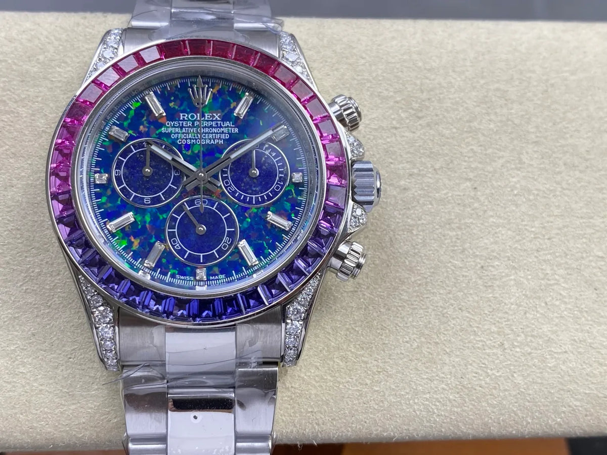 Daytona M126596SABV Stainless Steel Case G1F 1:1 Best Edition Chrysoprase Dial on Stainless Bracelet SA4130
