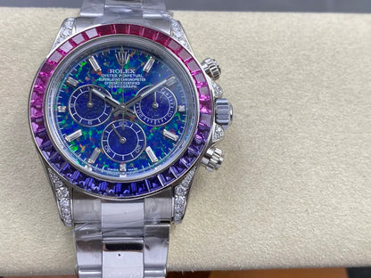 Daytona M126596SABV Stainless Steel Case G1F 1:1 Best Edition Chrysoprase Dial on Stainless Bracelet SA4130