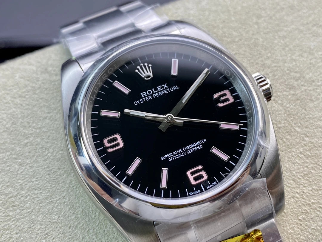 Oyster Perpetual 36 116000 KRF 1:1 Best Edition Black/Pink Dial on SS Bracelet VR3130