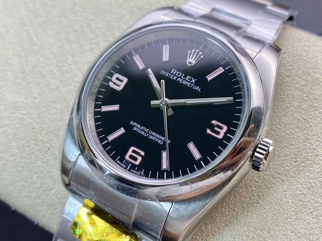 Oyster Perpetual 36 116000 KRF 1:1 Best Edition Black/Pink Dial on SS Bracelet VR3130