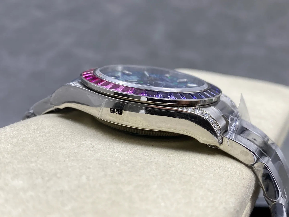 Daytona M126596SABV Stainless Steel Case G1F 1:1 Best Edition Chrysoprase Dial on Stainless Bracelet SA4130