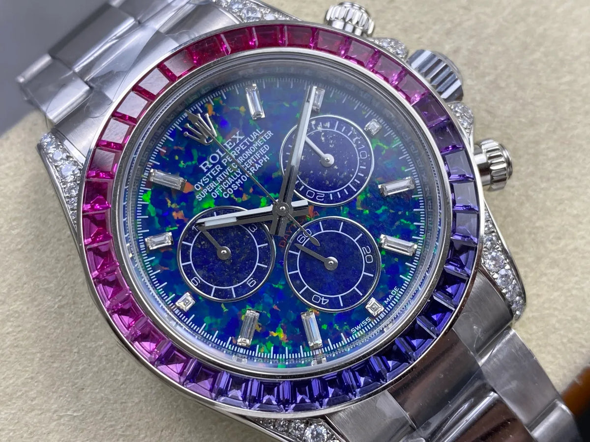 Daytona M126596SABV Stainless Steel Case G1F 1:1 Best Edition Chrysoprase Dial on Stainless Bracelet SA4130