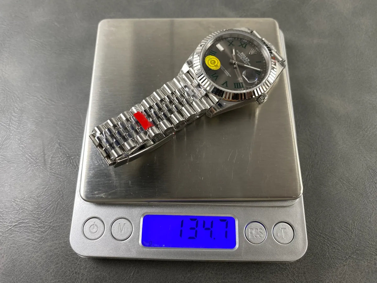 Datejust 41 126334 904L SS VSF 1:1 Best Edition Gray Roman Dial on Jubilee Bracelet VS3235 V2s (Free Sprung) Weighted
