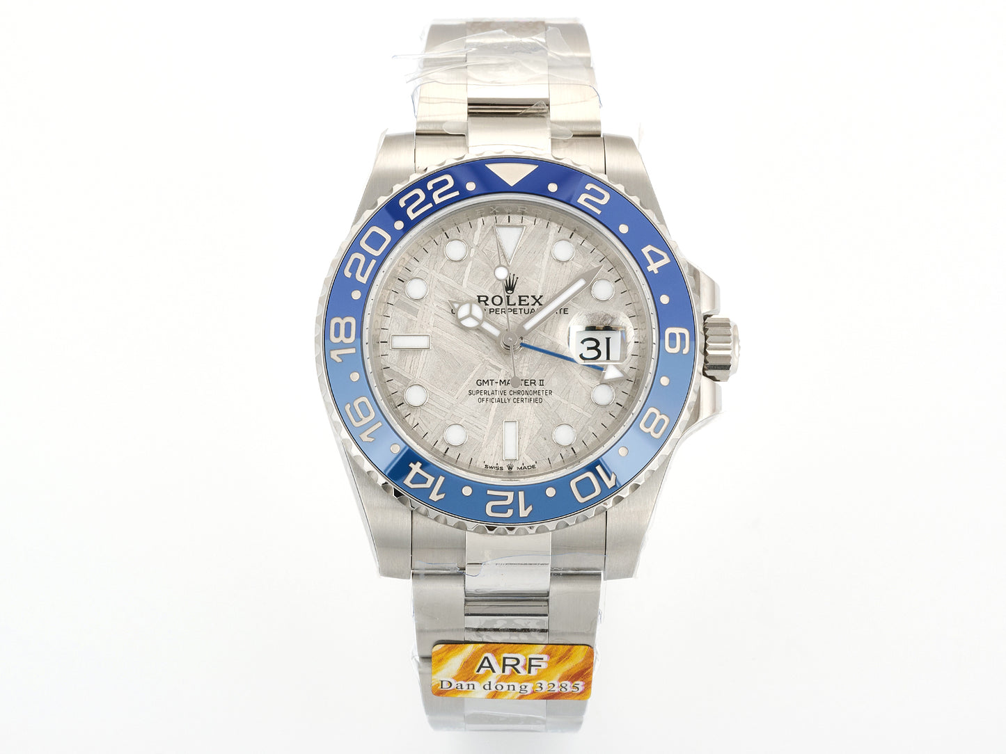 GMT-Master II Blue Ceramic ARF 1:1 Best Edition Meteorite Dial On Jubilee Bracelet DD3285 CHS Gain Weight
