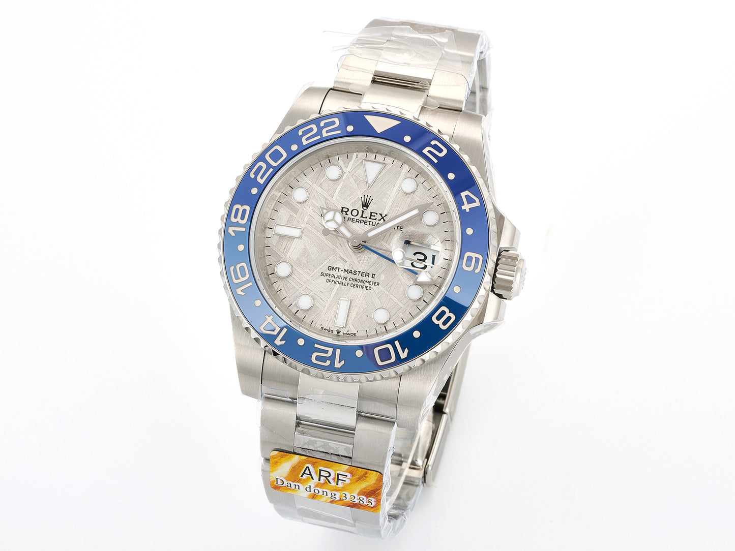 GMT-Master II Blue Ceramic ARF 1:1 Best Edition Meteorite Dial On Jubilee Bracelet DD3285 CHS Gain Weight