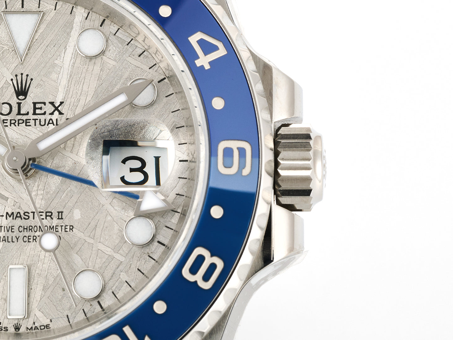 GMT-Master II Blue Ceramic ARF 1:1 Best Edition Meteorite Dial On Jubilee Bracelet DD3285 CHS Gain Weight