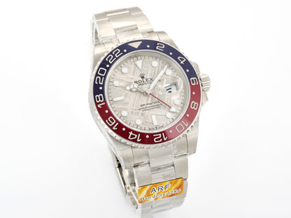 GMT-Master II Blue/Red Ceramic ARF 1:1 Best Edition Meteorite Dial On Jubilee Bracelet DD3285 CHS Gain Weight