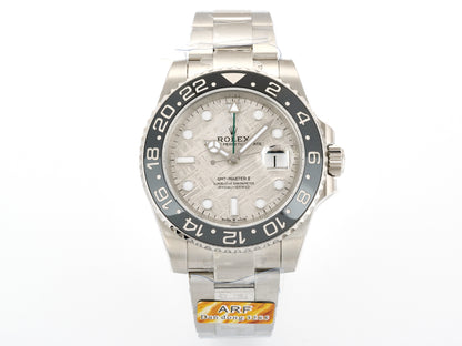 GMT-Master II Blaken Grey Ceramic ARF 1:1 Bruce Wayne Best Edition Meteorite Dial On Jubilee Bracelet DD3285 Gain Weight