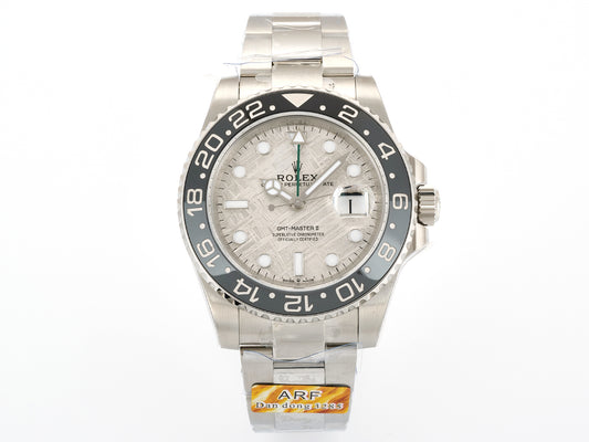 GMT-Master II Blaken Grey Ceramic ARF 1:1 Bruce Wayne Best Edition Meteorite Dial On Jubilee Bracelet DD3285 Gain Weight