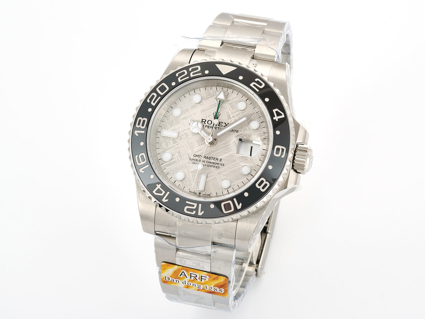 GMT-Master II Blaken Grey Ceramic ARF 1:1 Bruce Wayne Best Edition Meteorite Dial On Jubilee Bracelet DD3285 Gain Weight
