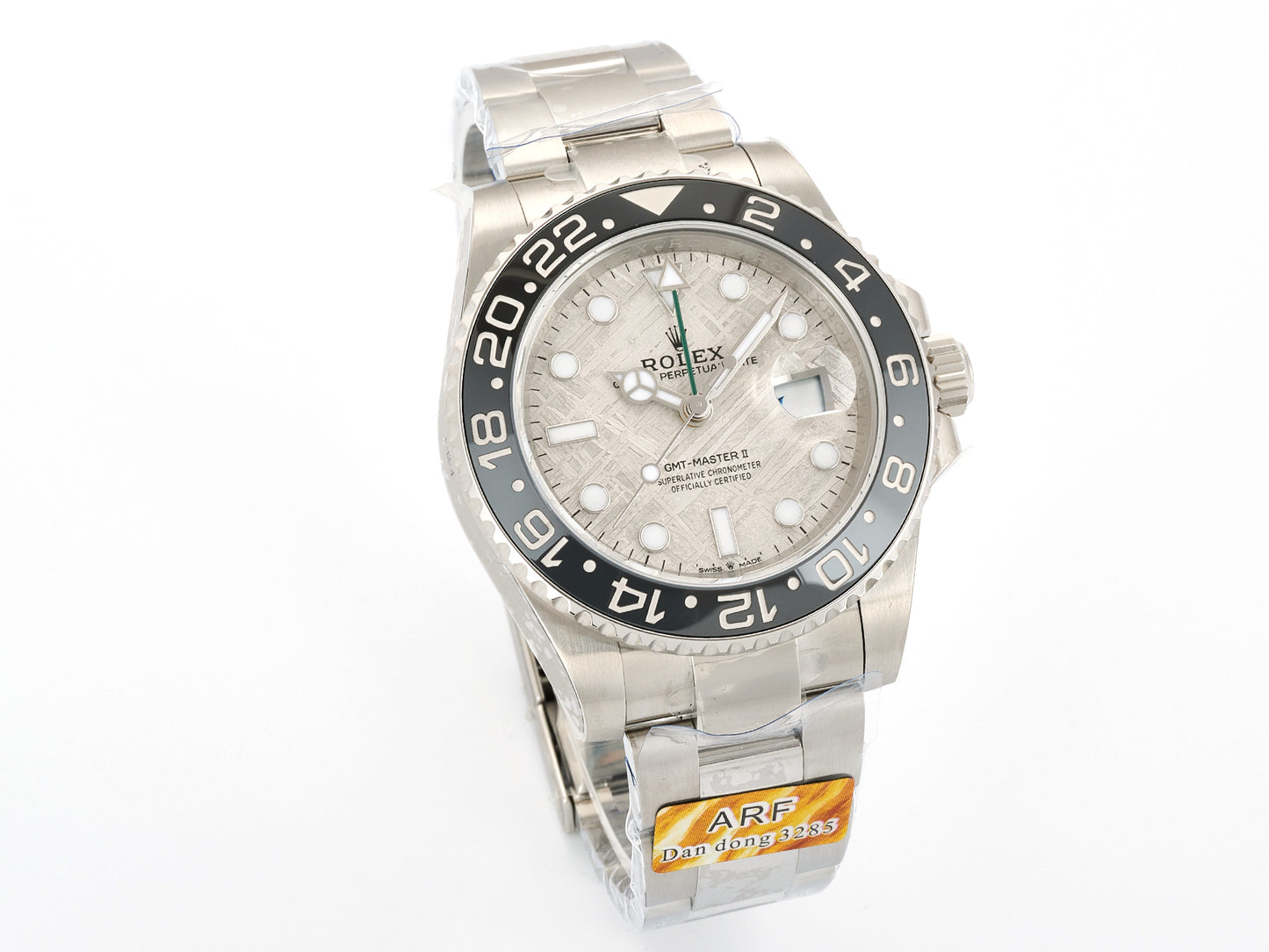 GMT-Master II Blaken Grey Ceramic ARF 1:1 Bruce Wayne Best Edition Meteorite Dial On Jubilee Bracelet DD3285 Gain Weight