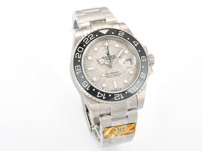 GMT-Master II Blaken Grey Ceramic ARF 1:1 Bruce Wayne Best Edition Meteorite Dial On Jubilee Bracelet DD3285 Gain Weight