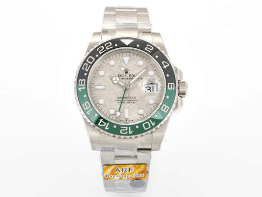 GMT-Master II Blaken Green Ceramic ARF 1:1 Best Edition Meteorite Dial On Oyster Bracelet DD3285 CHS Gain Weight