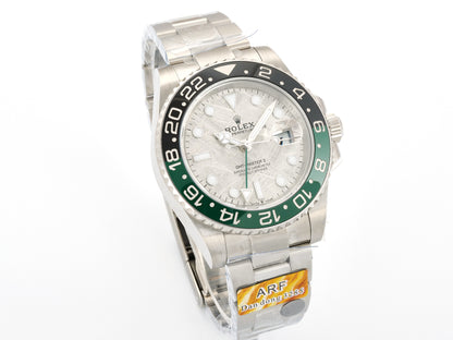 GMT-Master II Blaken Green Ceramic ARF 1:1 Best Edition Meteorite Dial On Oyster Bracelet DD3285 CHS Gain Weight