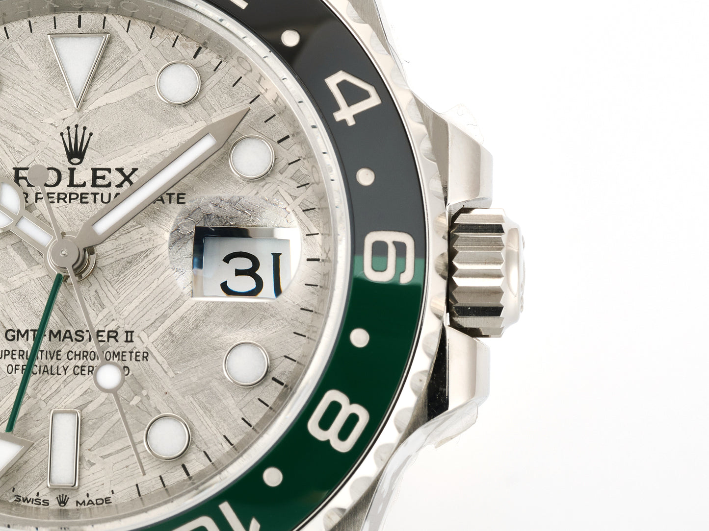 GMT-Master II Blaken Green Ceramic ARF 1:1 Best Edition Meteorite Dial On Oyster Bracelet DD3285 CHS Gain Weight