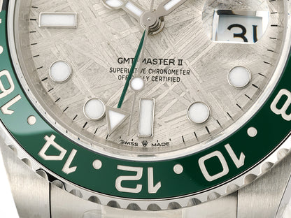 GMT-Master II Blaken Green Ceramic ARF 1:1 Best Edition Meteorite Dial On Oyster Bracelet DD3285 CHS Gain Weight