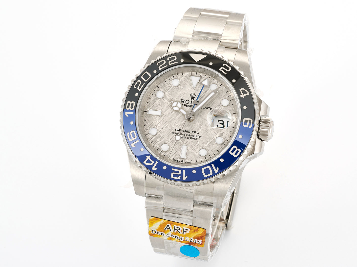 GMT-Master II Blaken Blue Ceramic ARF 1:1 Batman Best Edition Meteorite Dial On Oyster Bracelet DD3285 Gain Weight