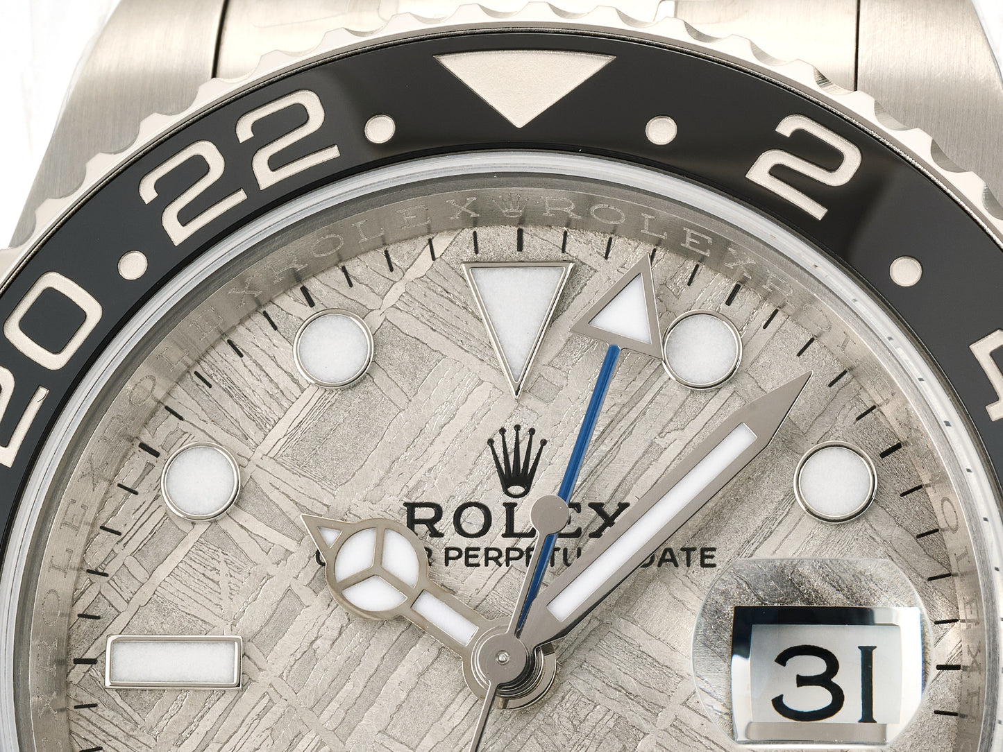 GMT-Master II Blaken Blue Ceramic ARF 1:1 Batman Best Edition Meteorite Dial On Oyster Bracelet DD3285 Gain Weight