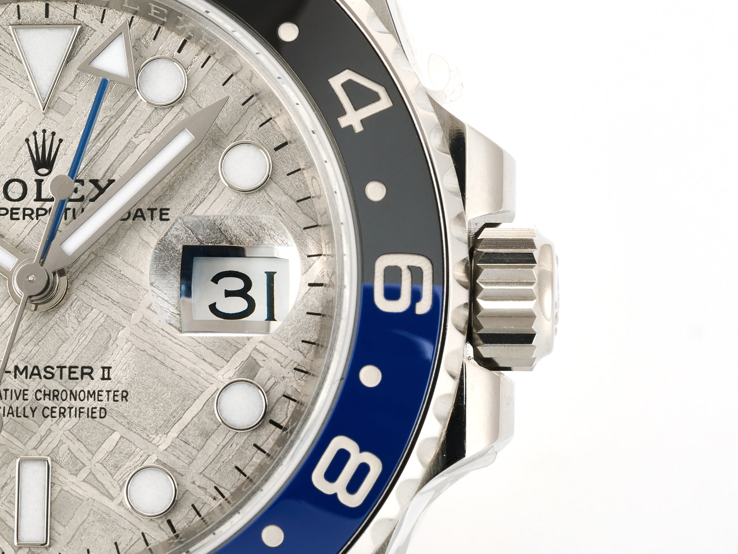 GMT-Master II Blaken Blue Ceramic ARF 1:1 Batman Best Edition Meteorite Dial On Oyster Bracelet DD3285 Gain Weight