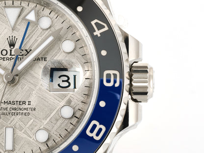 GMT-Master II Blaken Blue Ceramic ARF 1:1 Batman Best Edition Meteorite Dial On Oyster Bracelet DD3285 Gain Weight