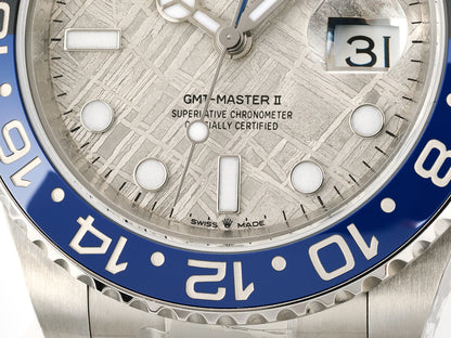 GMT-Master II Blaken Blue Ceramic ARF 1:1 Batman Best Edition Meteorite Dial On Oyster Bracelet DD3285 Gain Weight
