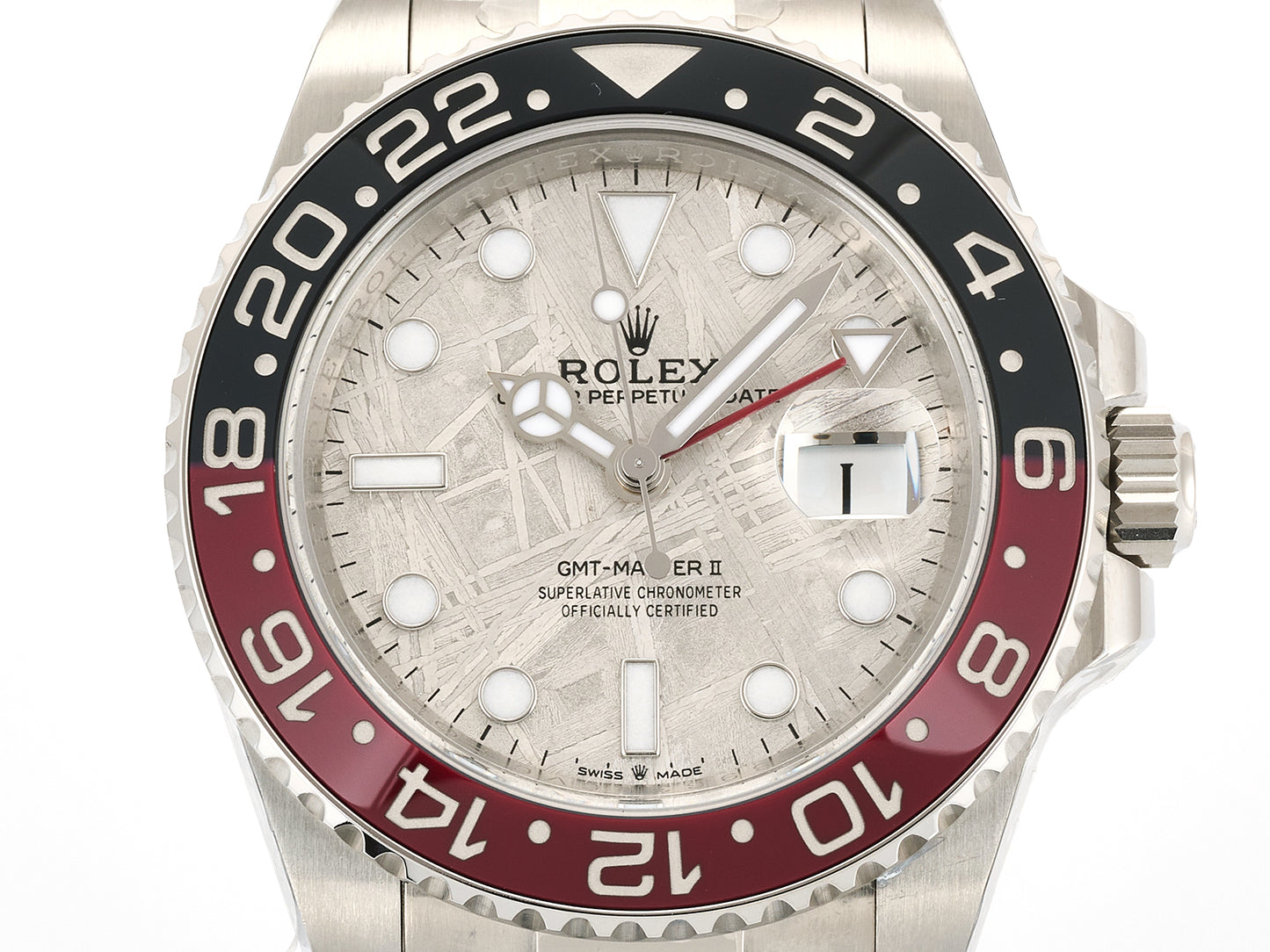 GMT-Master II Black/Red Ceramic ARF 1:1 Best Edition Meteorite Dial On Oyster Bracelet DD3285 CHS Gain Weight