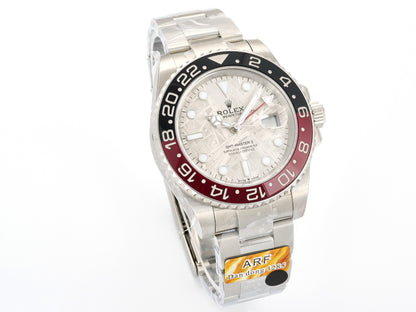 GMT-Master II Black/Red Ceramic ARF 1:1 Best Edition Meteorite Dial On Oyster Bracelet DD3285 CHS Gain Weight