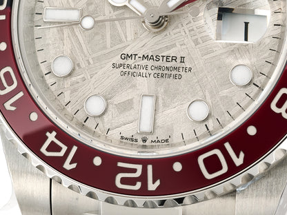GMT-Master II Black/Red Ceramic ARF 1:1 Best Edition Meteorite Dial On Oyster Bracelet DD3285 CHS Gain Weight